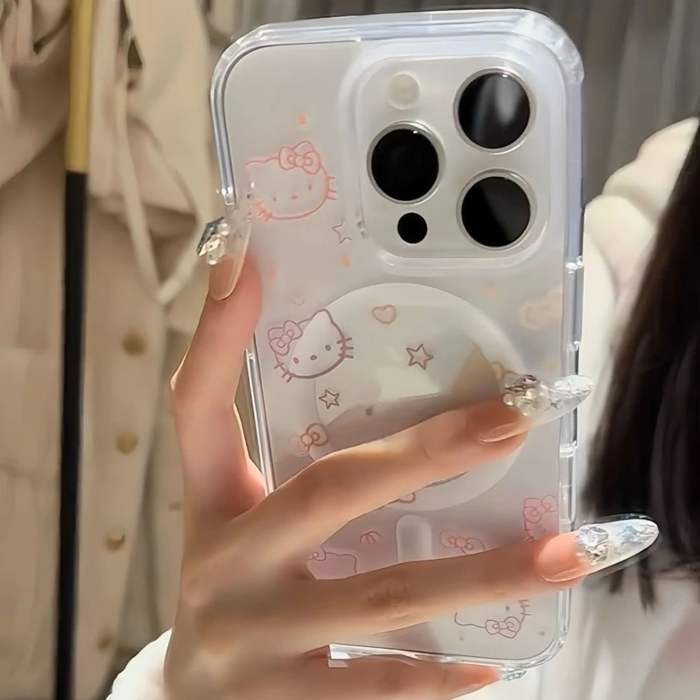 Mobile Tech Accessories - غطاء هاتف مغناطيسي إبداعي فاخر بتصميم