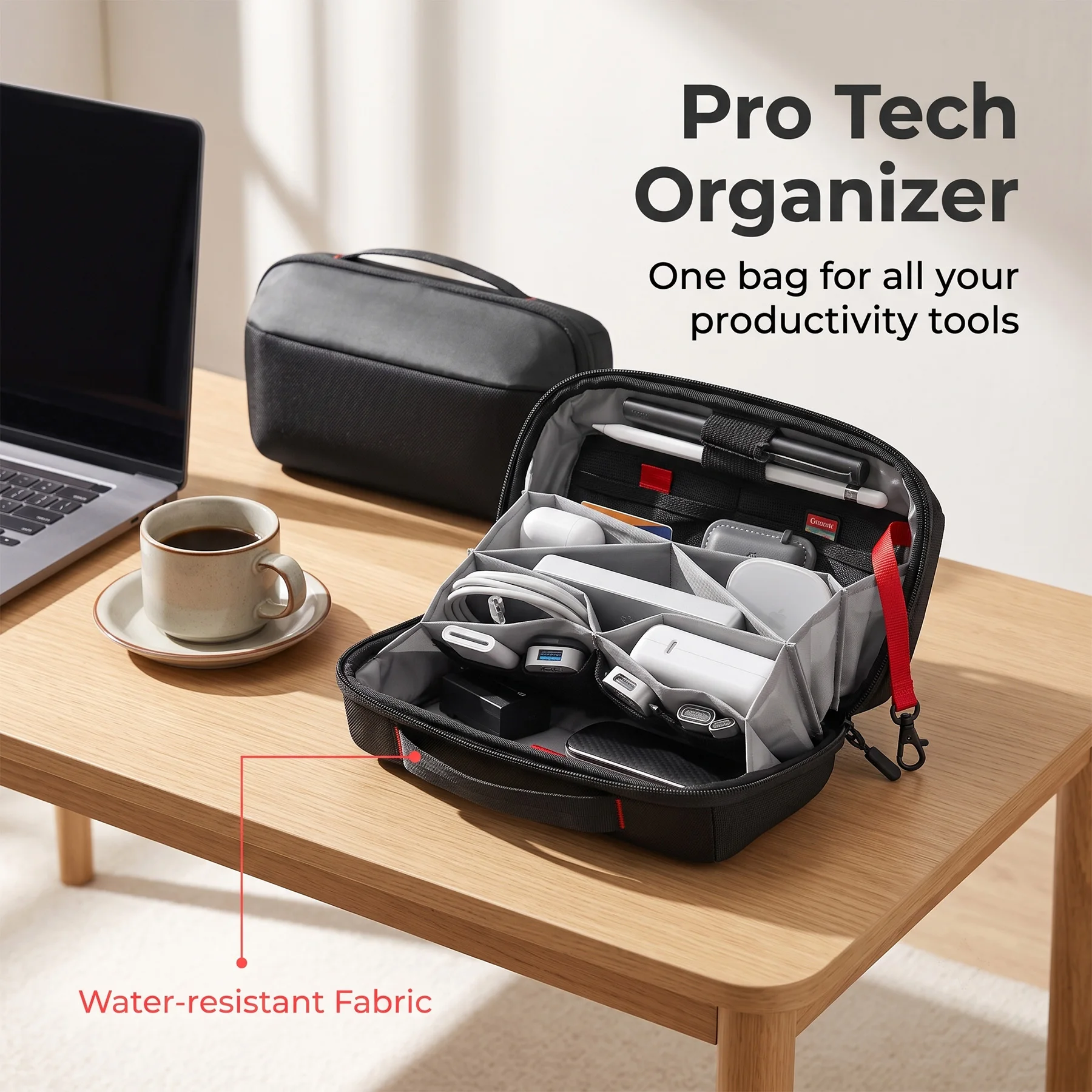حقيبة تنظيم أدوات السفر، حافظة - مراجعة Tech Accessories Case وسعره