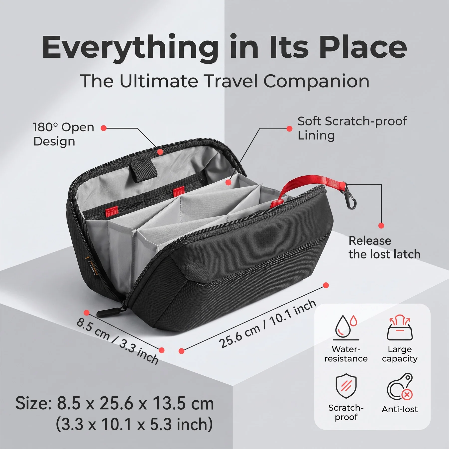 حقيبة تنظيم أدوات السفر، حافظة - مراجعة Tech Accessories Case وسعره