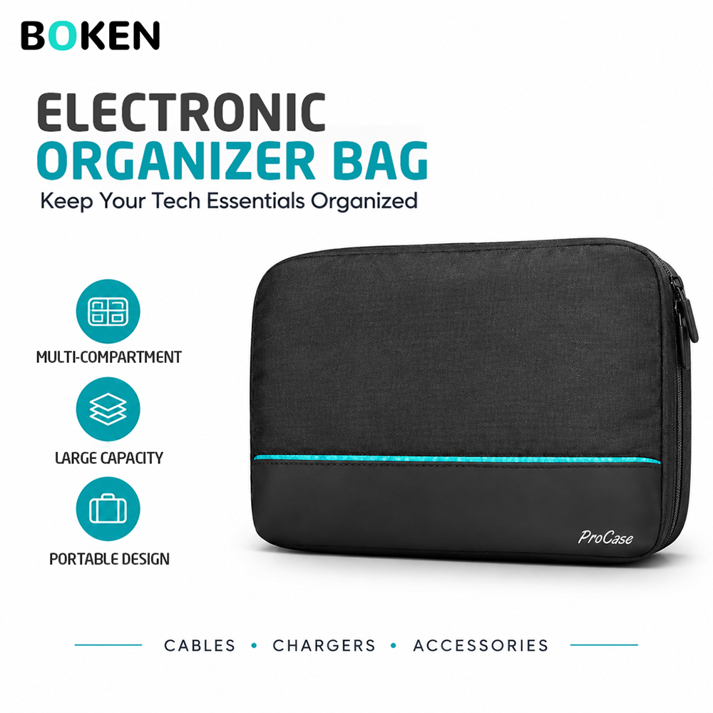 حقيبة تنظيم أدوات السفر، حافظة - مراجعة Tech Accessories Travel Organizer Pouch وسعره